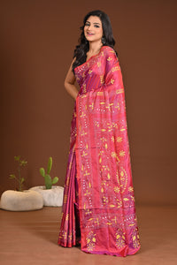 BLENDED SILK KANTHA SAREE