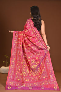 BLENDED SILK KANTHA SAREE