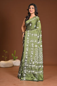 BLENDED SILK KANTHA SAREE
