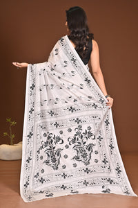 BLENDED SILK KANTHA SAREE