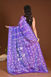 BLENDED SILK KANTHA SAREE