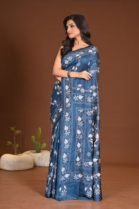 BLENDED SILK KANTHA SAREE