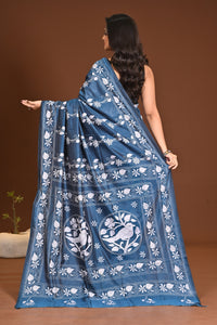BLENDED SILK KANTHA SAREE