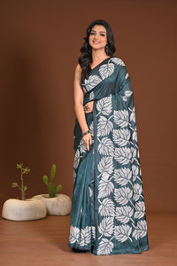 BLENDED SILK KANTHA SAREE