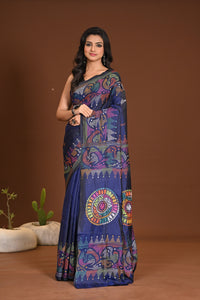 BLENDED SILK KANTHA SAREE