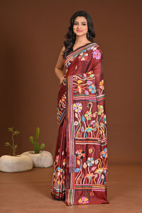 BLENDED SILK KANTHA SAREE