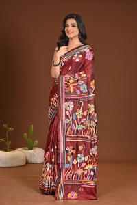 BLENDED SILK KANTHA SAREE