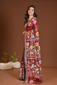 BLENDED SILK KANTHA SAREE