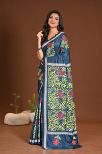 BLENDED SILK KANTHA SAREE