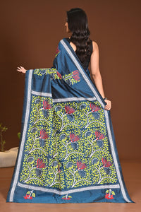 BLENDED SILK KANTHA SAREE