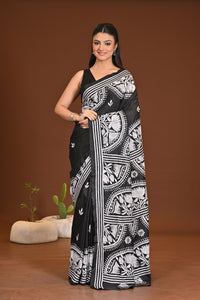 BLENDED SILK KANTHA SAREE