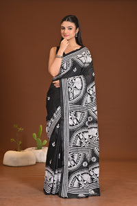 BLENDED SILK KANTHA SAREE