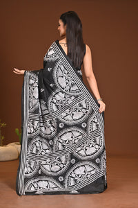 BLENDED SILK KANTHA SAREE