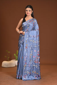 BLENDED SILK KANTHA SAREE
