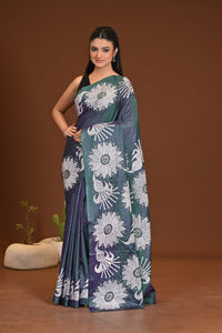 BLENDED SILK KANTHA SAREE