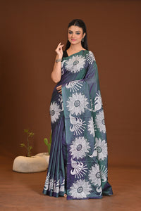 BLENDED SILK KANTHA SAREE
