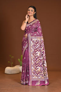 BLENDED SILK KANTHA SAREE