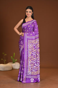 BLENDED SILK KANTHA SAREE