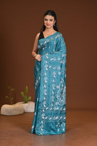 BLENDED SILK KANTHA SAREE