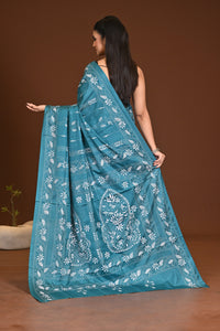 BLENDED SILK KANTHA SAREE