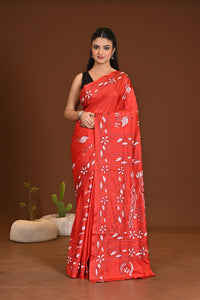BLENDED SILK KANTHA SAREE