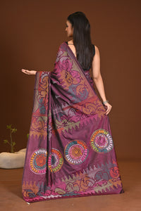 BLENDED SILK KANTHA SAREE