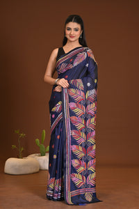 BLENDED SILK KANTHA SAREE