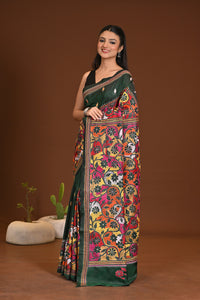 BLENDED SILK KANTHA SAREE