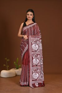 BLENDED SILK KANTHA SAREE