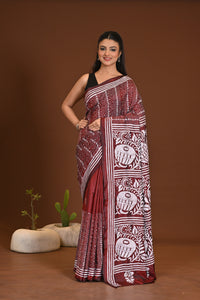 BLENDED SILK KANTHA SAREE