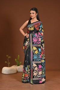 BLENDED SILK KANTHA SAREE