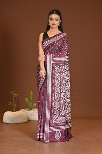 BLENDED SILK KANTHA SAREE
