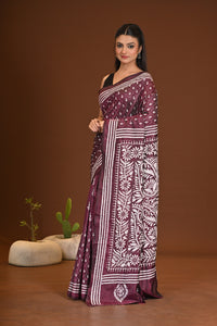 BLENDED SILK KANTHA SAREE