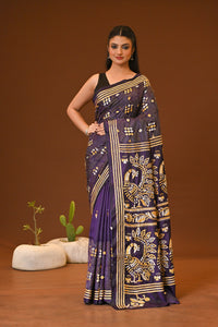BLENDED SILK KANTHA SAREE