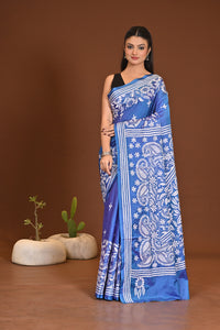 BLENDED SILK KANTHA SAREE