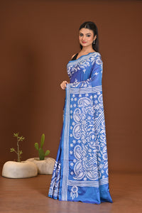 BLENDED SILK KANTHA SAREE