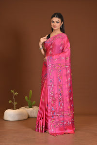 BLENDED SILK KANTHA SAREE