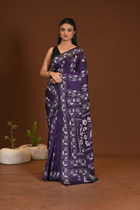 BLENDED SILK KANTHA SAREE