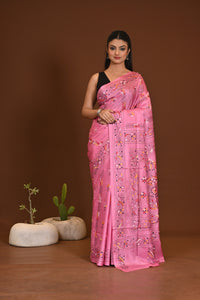 BLENDED SILK KANTHA SAREE