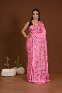 BLENDED SILK KANTHA SAREE