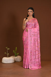 BLENDED SILK KANTHA SAREE