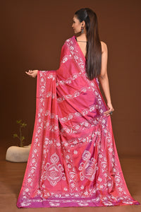 BLENDED SILK KANTHA SAREE