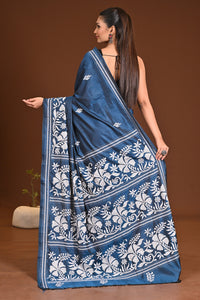 BLENDED SILK KANTHA SAREE