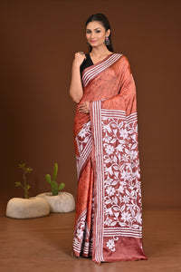 BLENDED SILK KANTHA SAREE