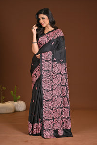 BLENDED SILK KANTHA SAREE