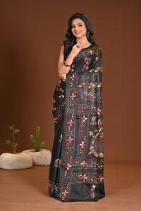 BLENDED SILK KANTHA SAREE