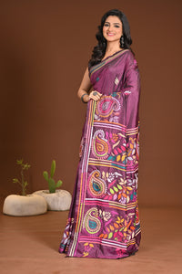 BLENDED SILK KANTHA SAREE