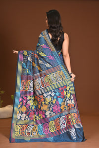 BLENDED SILK KANTHA SAREE