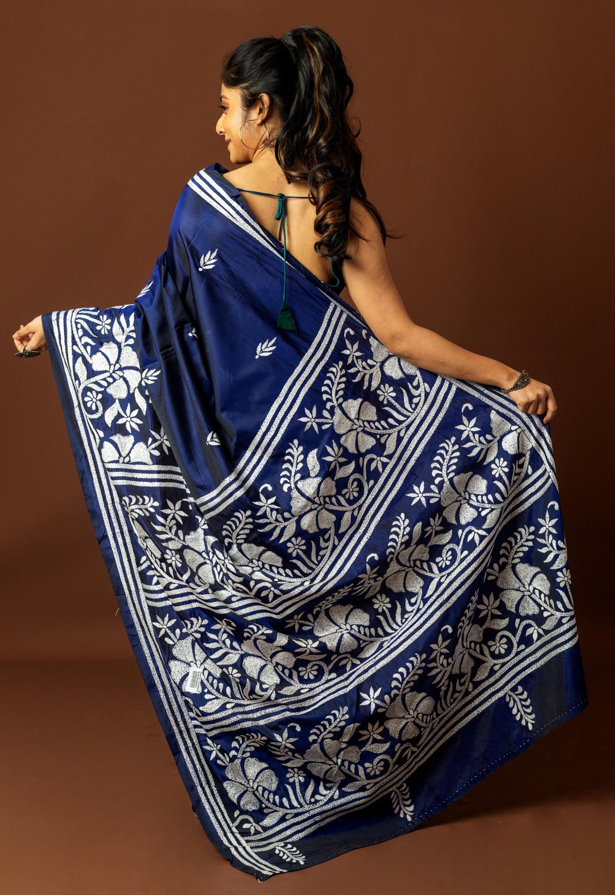 Blended Silk Kantha Saree