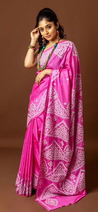 Blended Silk Kantha Saree